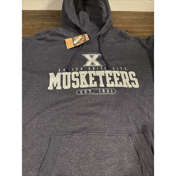Xavier University Musketeers NCAA Hoodie Sweatshirt Men's Size S Small‎ New - Picture 1 of 6